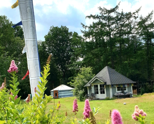 Onze plek- met Grote Kota en Yurt
