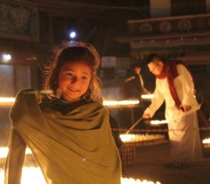 Meisje in Tempel